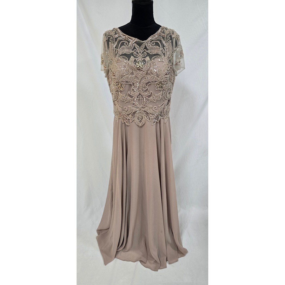 Xscape womne 16 dress beaded mother of the bride wedding guest evening gown